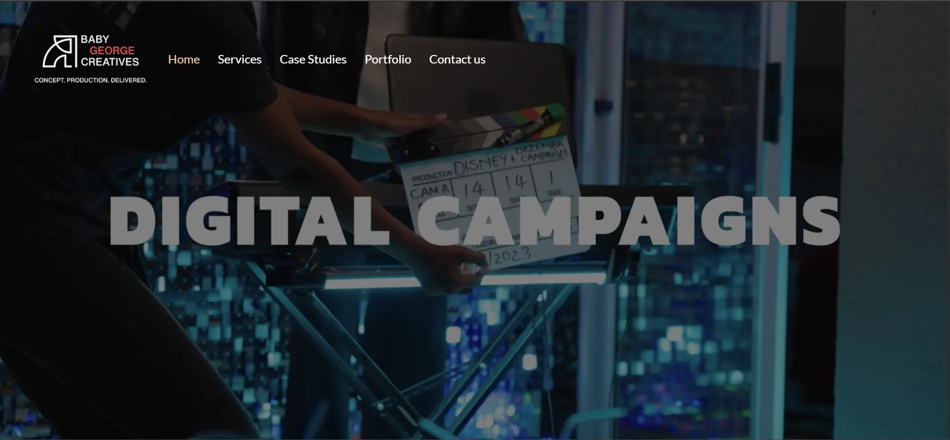 Baby George Creatives website design preview